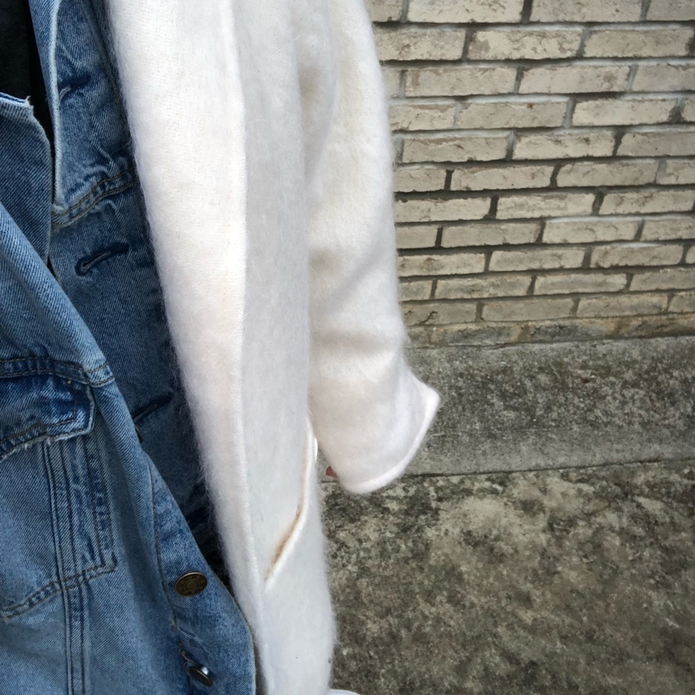 Cream wool Shacket - Picture 2 of 8